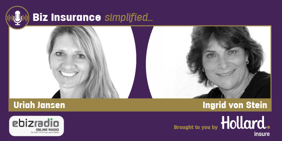 Close-up images of Uriah Jansen and Ingrid von Stein, Uriah is The Head of Travel Insurance at Hollard.