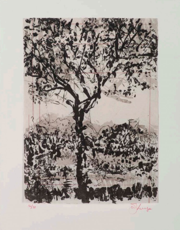 Beautiful artwork of a tree.