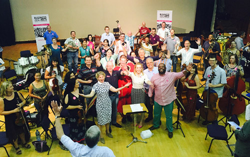 Business leaders gathered in the Linder Auditorium in Johannesburg.