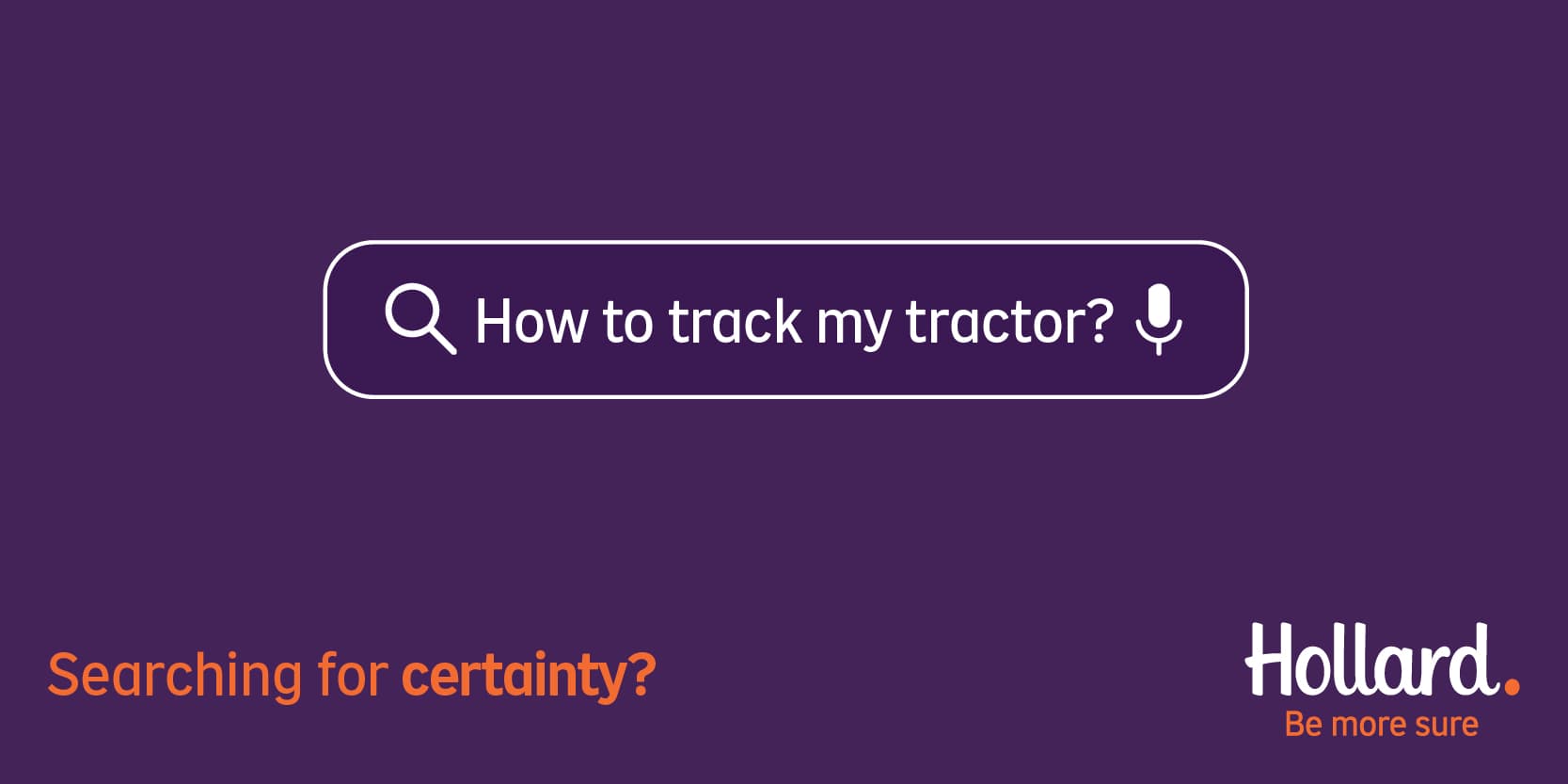 Business insurance search query about tracking a tractor to protect business assets and people