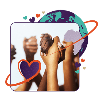A group holding hands signifying strong Hollard partnerships