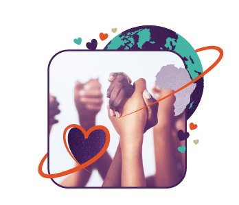 A group holding hands signifying strong Hollard partnerships