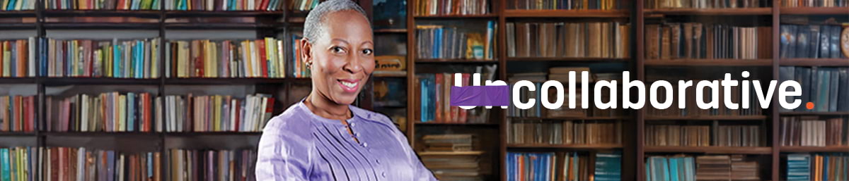 A banner with text: "Collaborative" symbolising partnerships in insurance