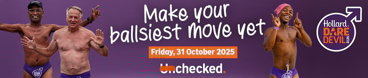 Hollard Daredevil Run banner for Friday, 31 October 2025