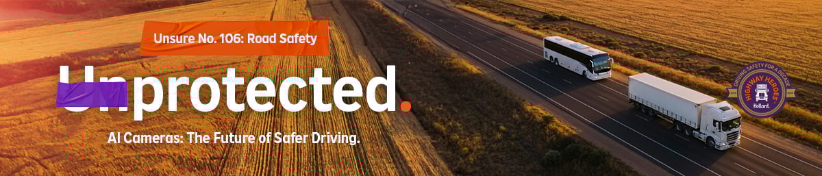 Hollard Highway Heroes Road Safety banner with text: "AI Cameras: The Future of Safer Driving"