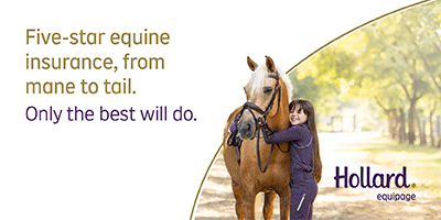Hollard Equipage banner: Five-star equine insurance, from mane to tail. Only the best will do.